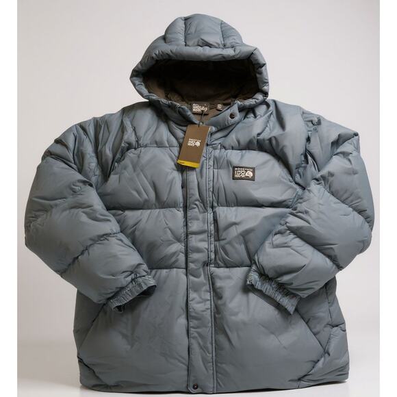 NWT Mountain Hardwear Men's Large Nevadan Down Parka Blue XXL 2XL $330 Retail - Picture 1 of 1